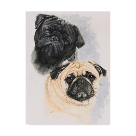 Trademark Fine Art Barbara Keith 'Pugs' Canvas Art, 14x19 ALI25180-C1419GG